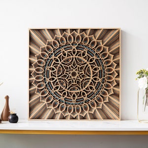 STEREOWOOD Nebula Multi-Layer Wooden Wall Art, Stereoscopic 3D Decor, Living Room Decor, Bedroom Decor, Laser Cut Arts and Crafts