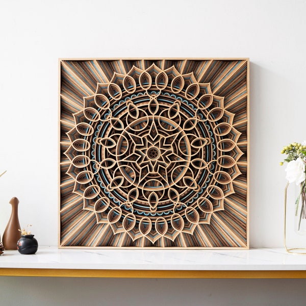 STEREOWOOD Nebula Multi-Layer Wooden Wall Art, Stereoscopic 3D Decor, Living Room Decor, Bedroom Decor, Laser Cut Arts and Crafts