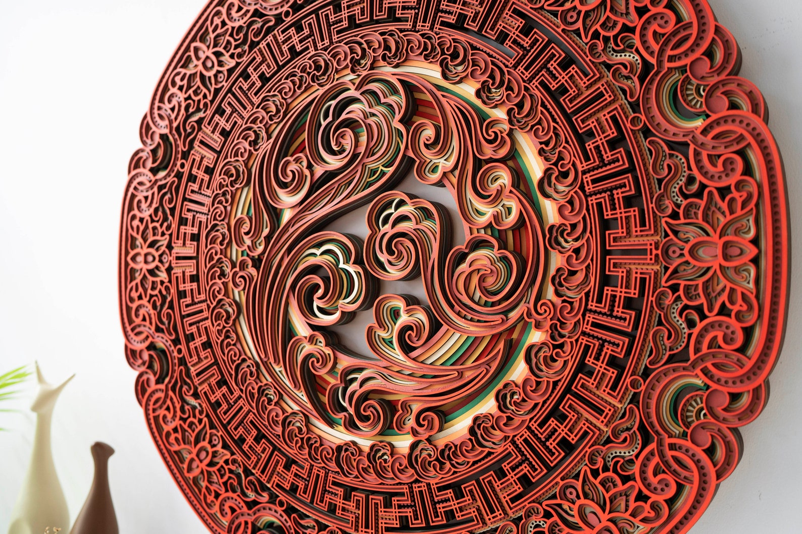 STEREOWOOD Lucky Disc Multi-layer Wall Art Stereoscopic 3D - Etsy