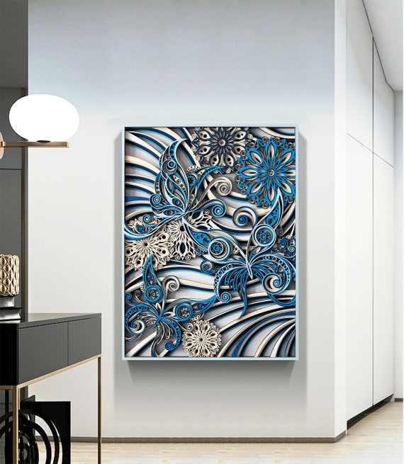 Multilayer Image Layered Multi Canvas Painting Ideas Sydney Artist And Pattern Designer