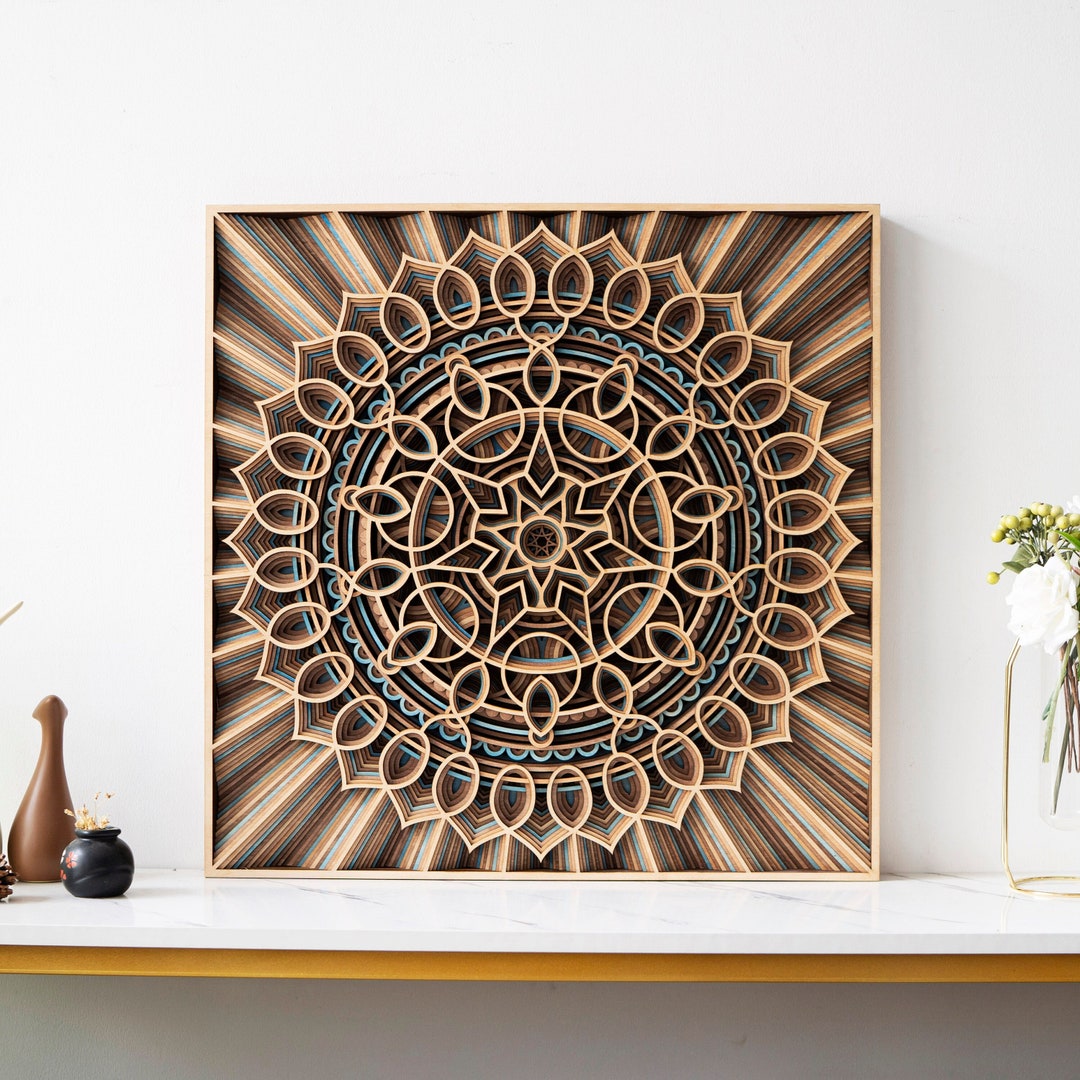 STEREOWOOD Nebula Multi-layer Wooden Wall Art, Stereoscopic