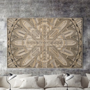 STEREOWOOD Glint Multi-Layer Wooden Wall Art, Stereoscopic 3D Decor, Living Room Decor, Bedroom Decor, Laser Cut Arts and Crafts