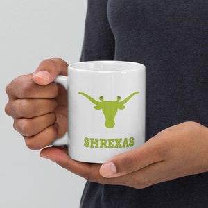 Shrexas Mug | Shrek + UT Texas mug