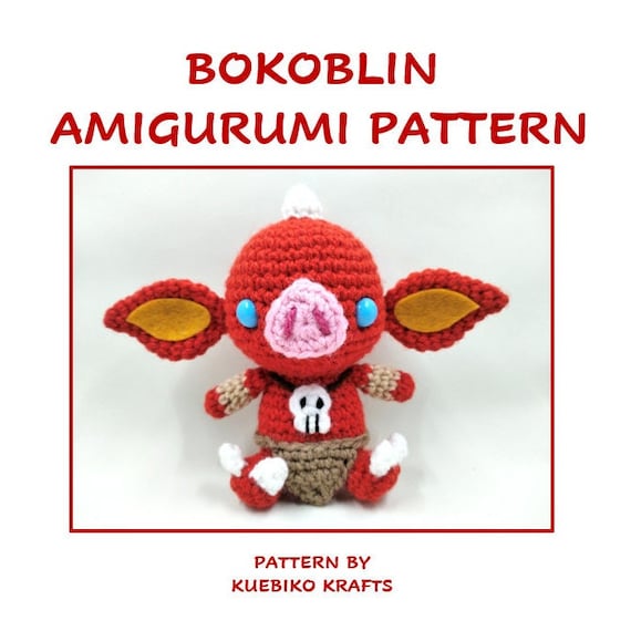 あみぐるみ「୨୧RIBBON୨୧」 PDF File Pig Goblin Amigurumi Crochet Pattern - Etsy