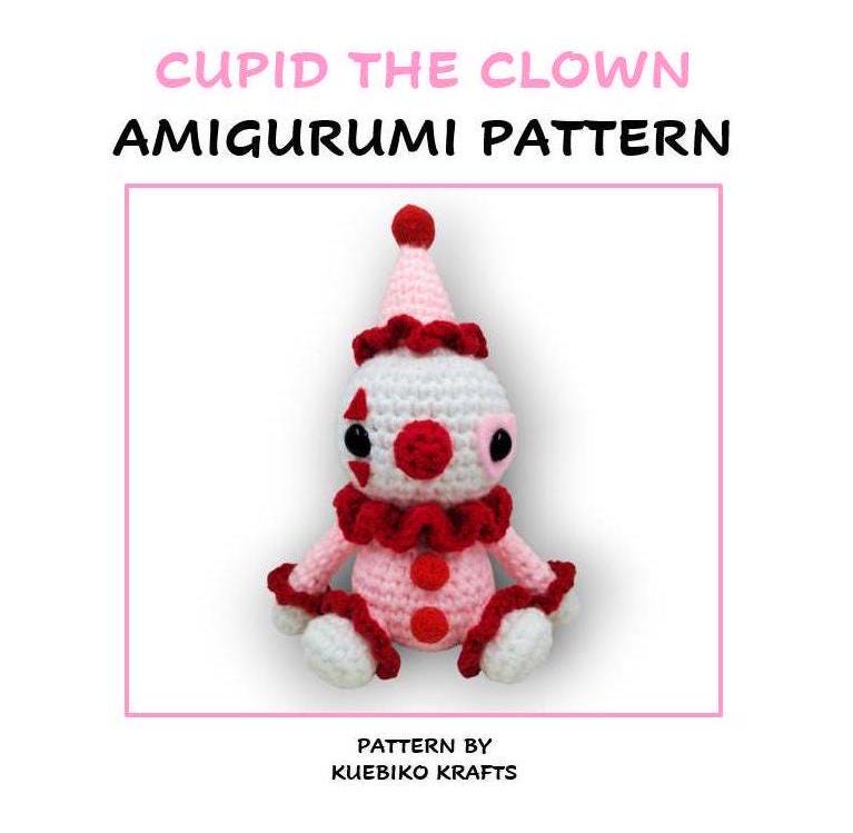 37 Clown Crochet Patterns to Add Color, Character, and Circus Charm 35 File Cupid the Clown Amigurumi Crochet