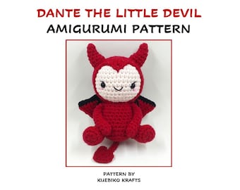 PDF File Dante the Little Devil Amigurumi Crochet Pattern