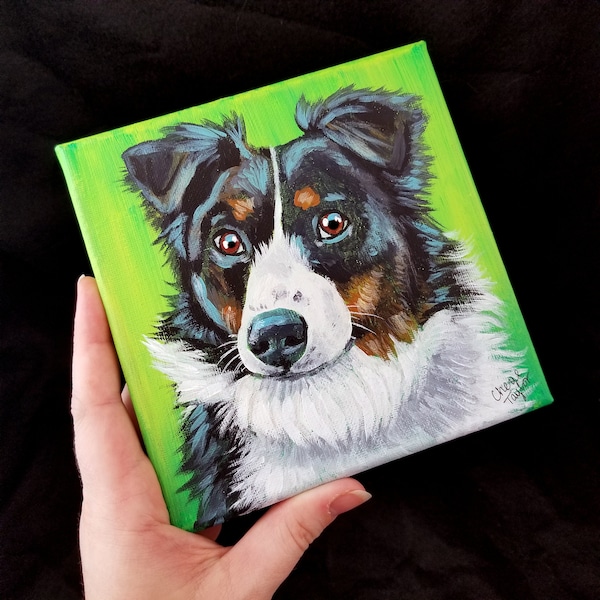 Acrylic Dog Painting - Etsy
