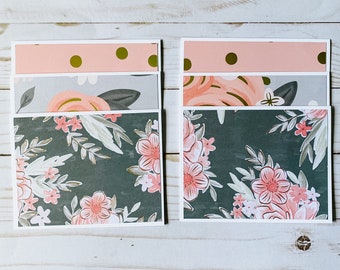 6 Tarjetas de Notas con Sobres / Tarjetas de Notas Florales / Tarjetas de Notas en Blanco / Tarjetas de Notas Plegadas / Juego de Tarjetas de Nota / Tarjetas en Blanco / Cualquier Tarjeta de Ocasión