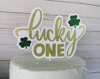 Lucky One Cake Topper / March First Birthday / Shamrock First Birthday / Lucky One Birthday / Lucky One Birthday Decor