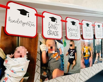 Banner de fotos de graduación / Banner de fotos anual de la clase / Banner de graduación / Imágenes de graduación / Clase de 2026 / Banner de fotos anual