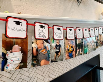 Banner de fotos de graduación / Banner de fotos anual de la clase / Banner de graduación / Imágenes de graduación / Clase de 2026 / Banner de fotos anual