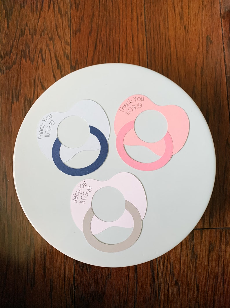 Pacifier Baby Shower Favor / EOS Round Lip Balm Holder / Etsy