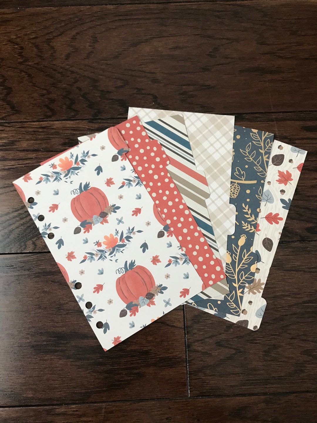 Fall Planner Dividers / A5 or Personal Planner / Set of 6 / - Etsy