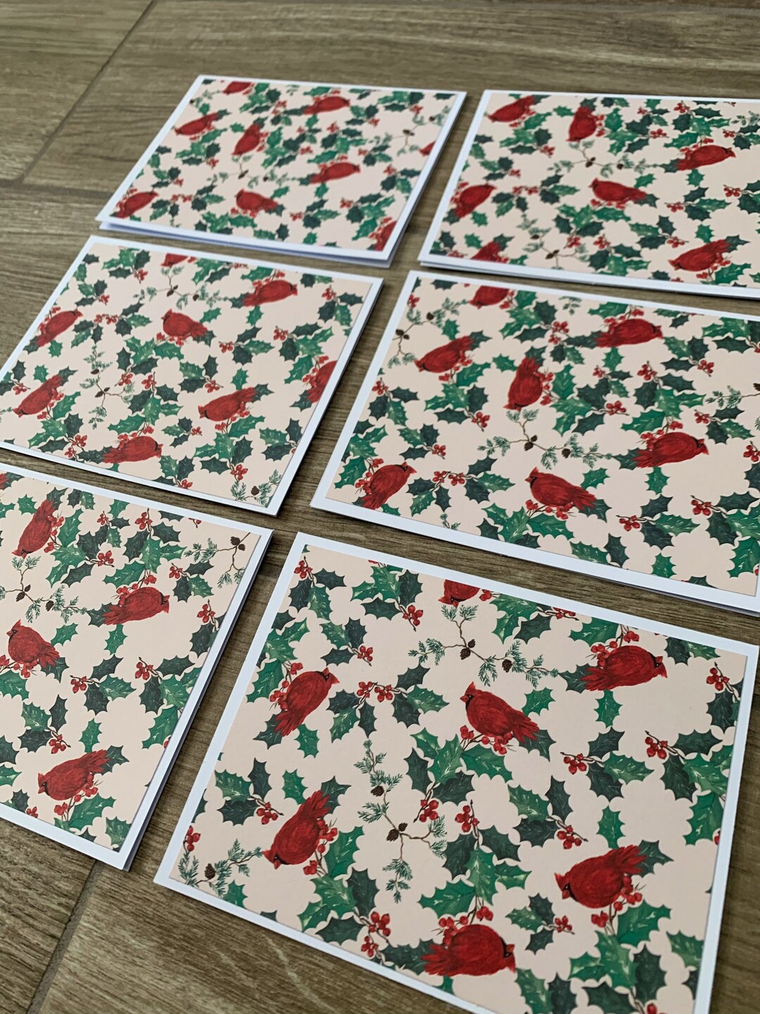 6 Note Cards With Envelopes / Christmas Note Cards / Blank Note Cards ...