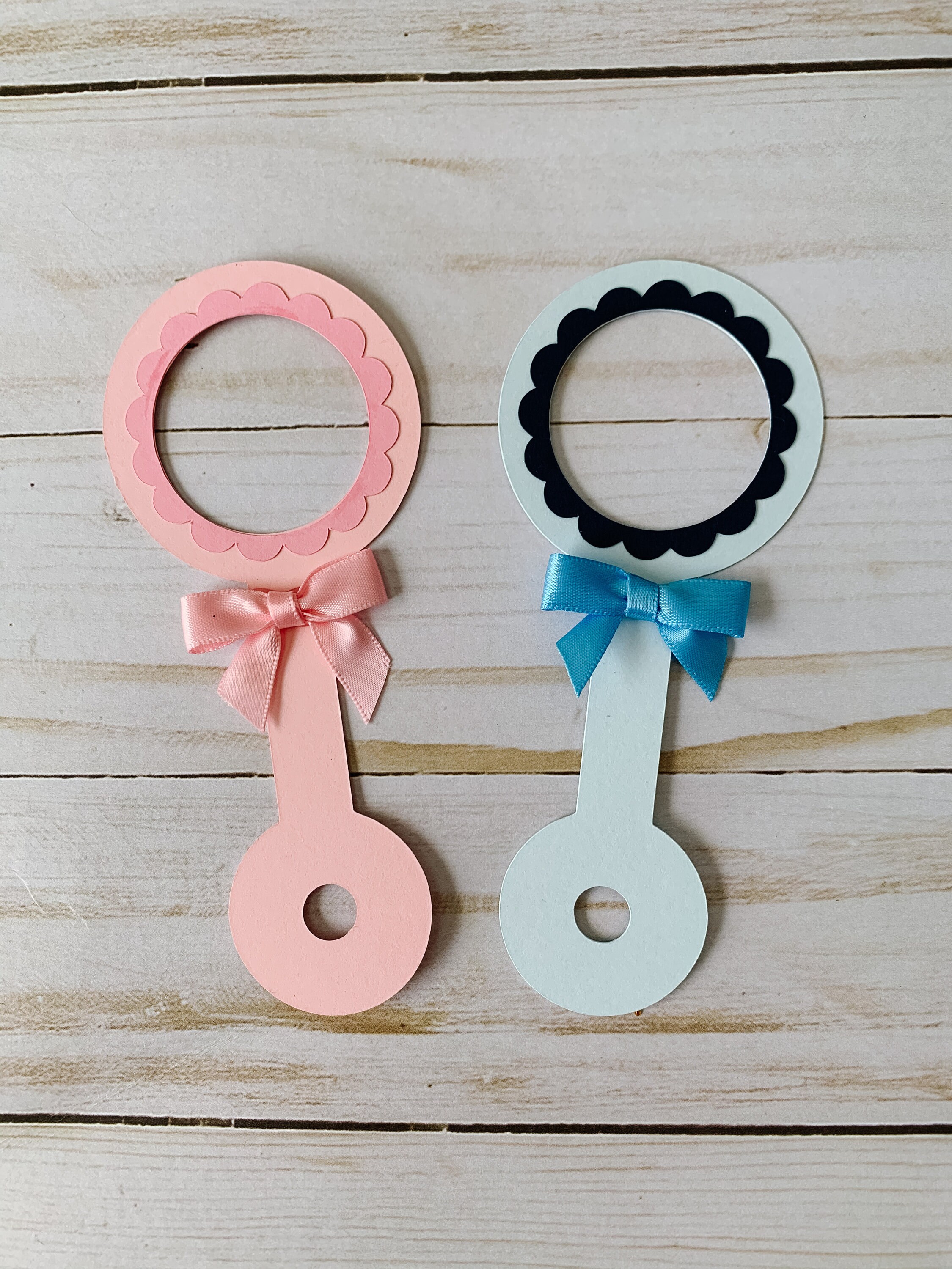 Pink Baby Rattle Baby Shower Favor / EOS Round Lip Balm Holder Etsy