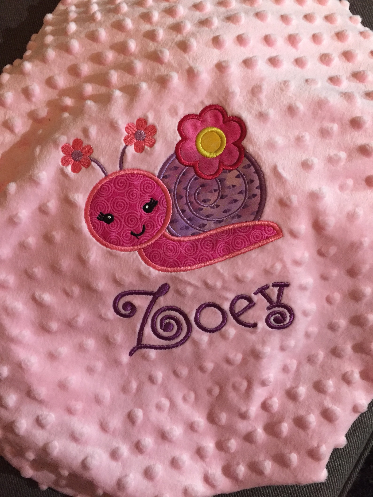 Custom Made Embroidered Baby Blanket Etsy