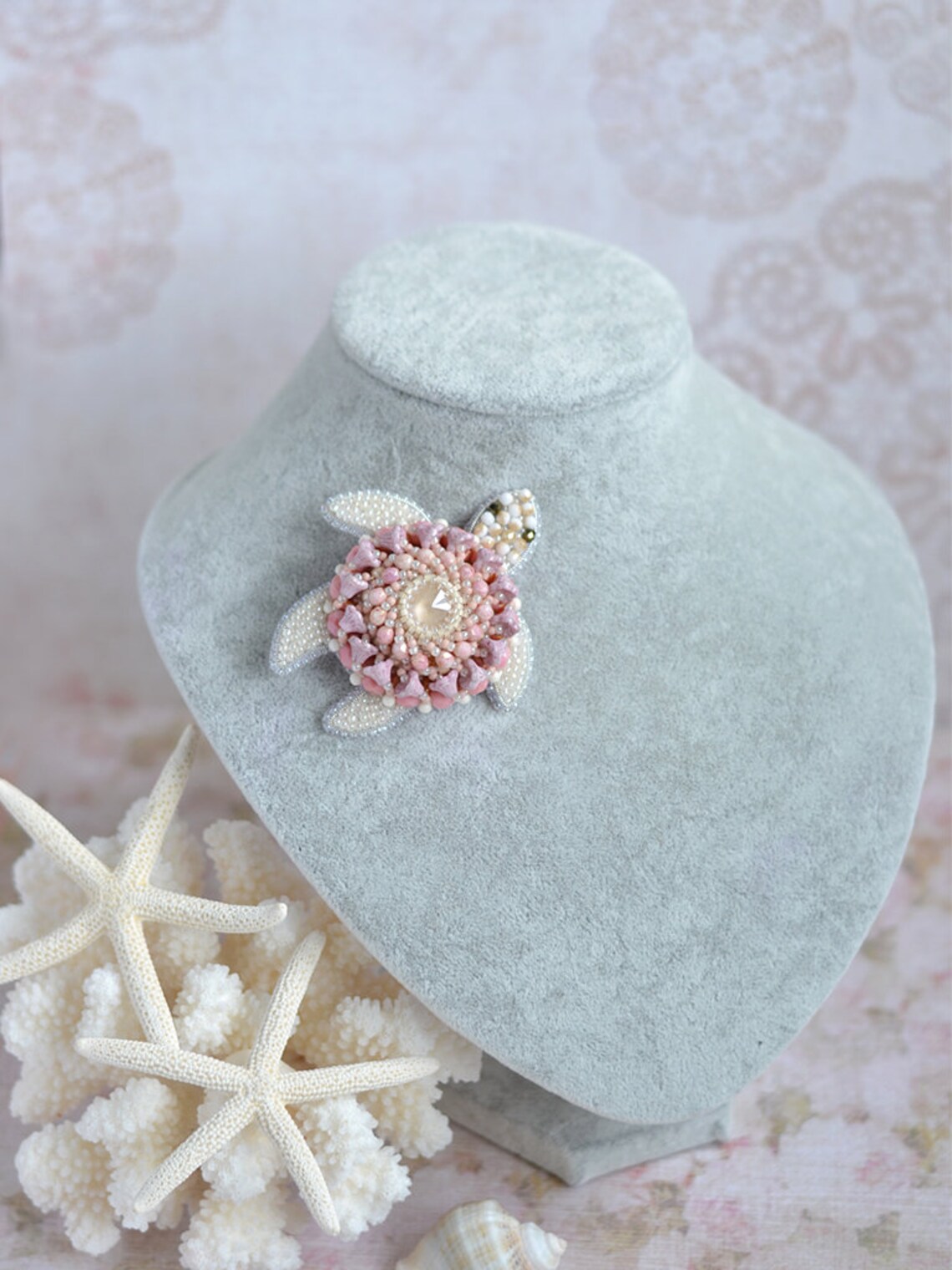 Sea Turtle Brooch Nautical Brooch Tortoise Broach Turquoise Etsy