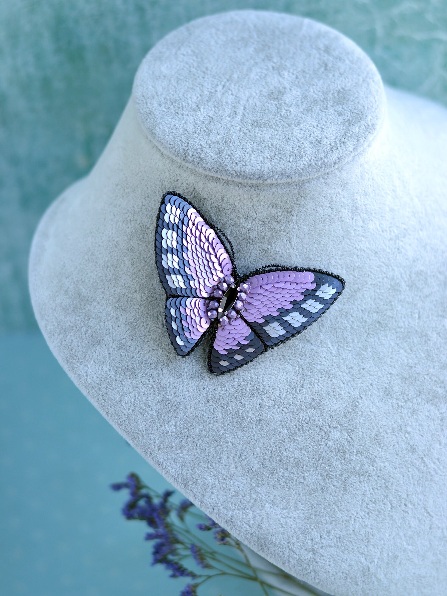 purple butterfly pin