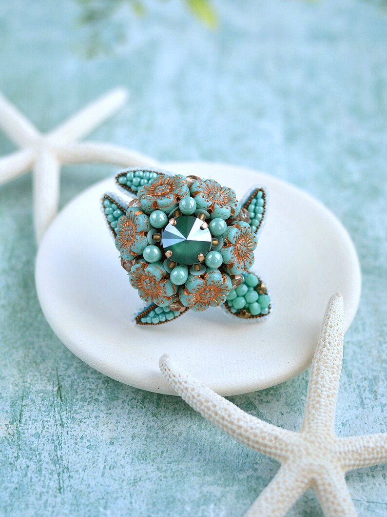 Turtle Brooch Nautical Pin Tortoise Broach Etsy