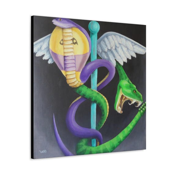 Cadeceus Canvas Wrap