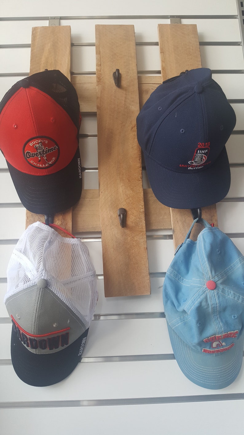 Hat Rack Made From Pallet Wood Etsy
