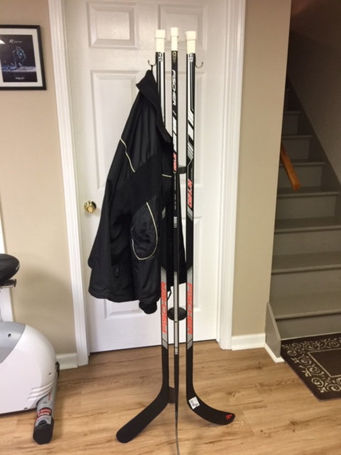 Hockey Stick Coat Rack Etsy