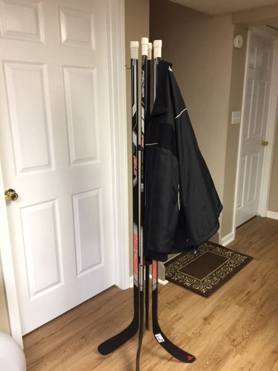 Hockey Stick Hat Rack Coat Hanger Jersey Medal Equipment 