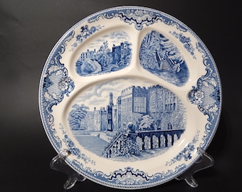 Vintage Johnson Bros Old Britain Castle Semi Porcelain Appetizer Tray