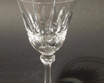 Antique ART DECO&#39; Set of 8 Bohemian Crystal Ground Glasses and Goblets