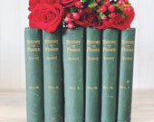 Bookshelf Decor, Antique Decorative Books, Rustic Farmhouse Decor, Large Shabby French Books for Display