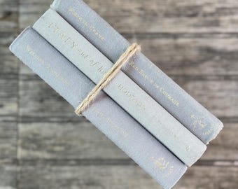 Minimalist Gray Small Vintage Book Bundle