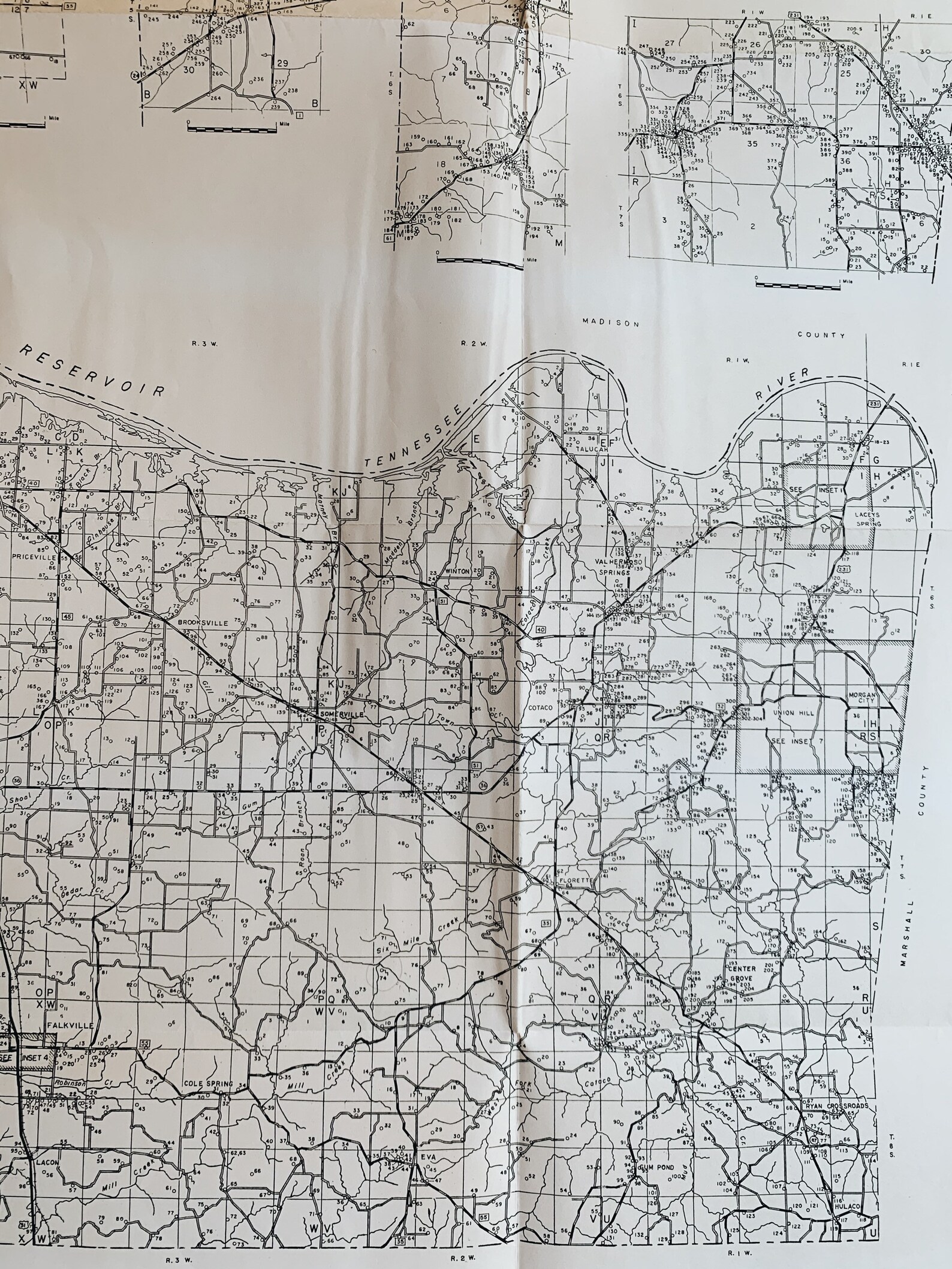 Vintage Map of County Alabama 1958 Geological Map Etsy
