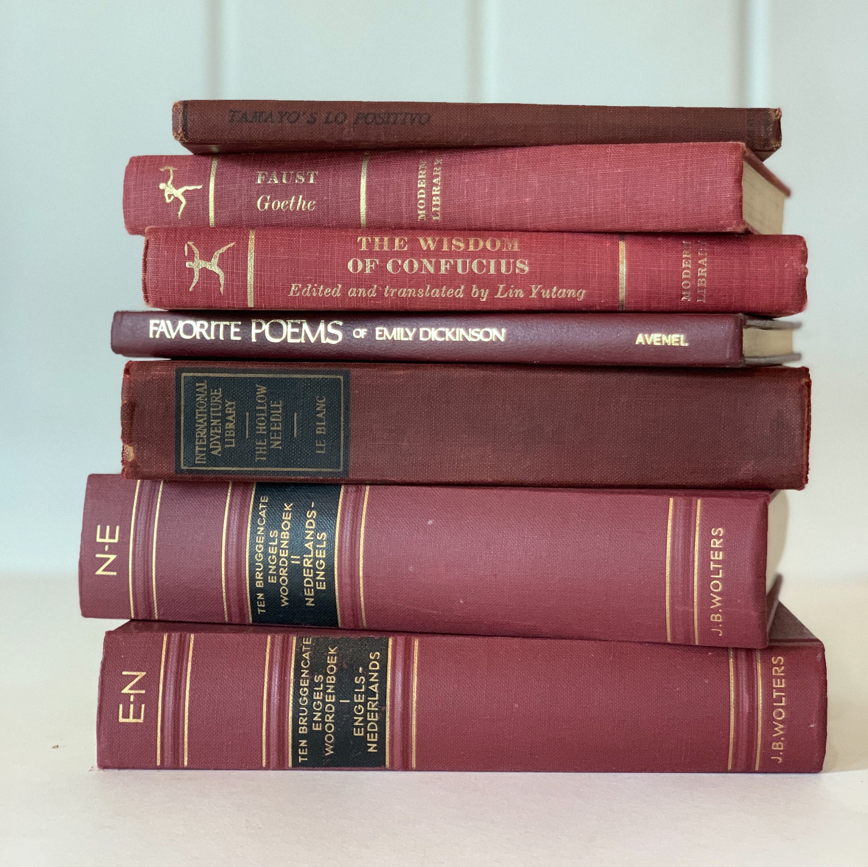 Vintage Books/50cm Set 【RED】洋書　古書　アンティーク Vintage Books/50cm Set 【RED】洋書 古書 アンティーク