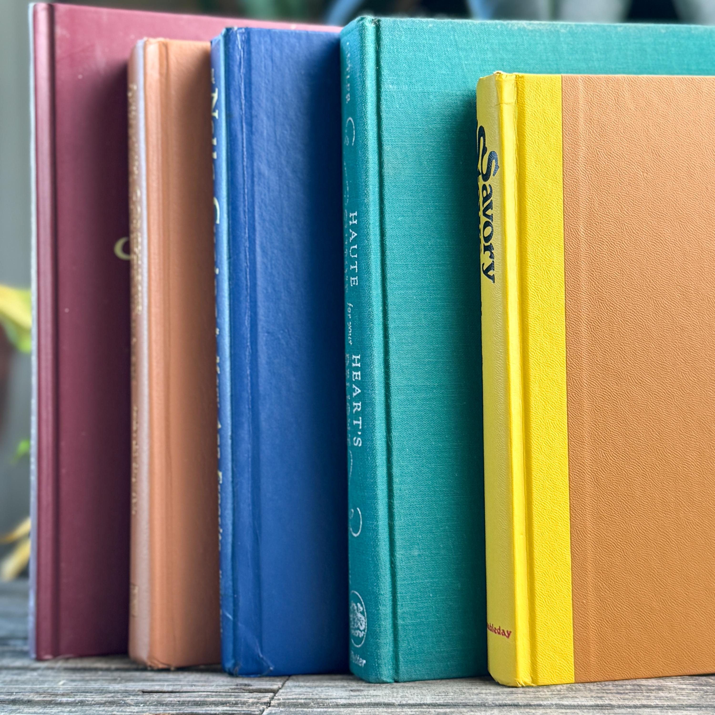 Basic Cookbook Yellow Vintage Cookbook Bundle in Jewel Toned Yellow, Teal, Navy & Burgundy - Etsy