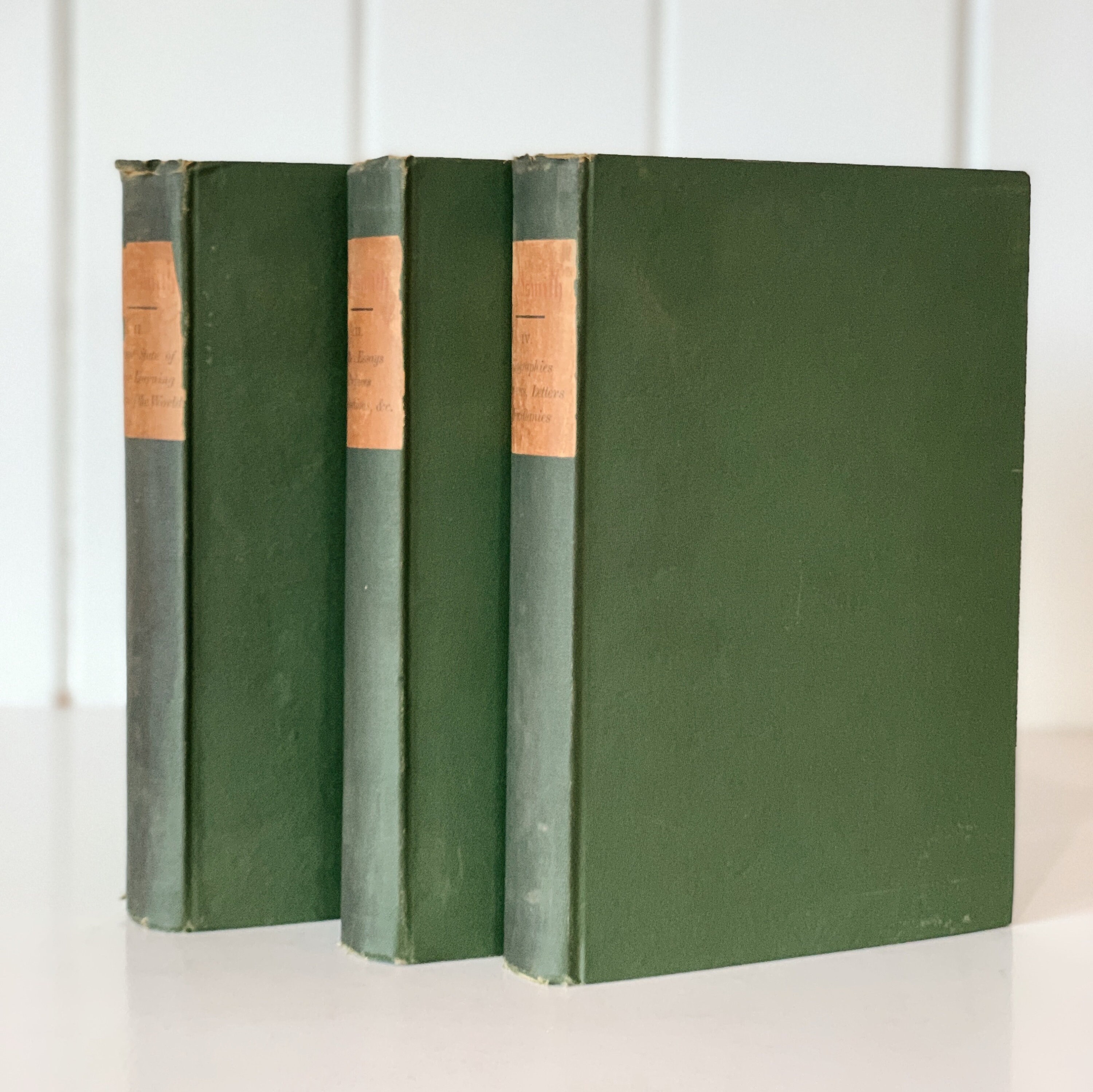 Lot 5 of GREEN / Shades of Green Old Vintage Antique Rare Hardcover Random  Books