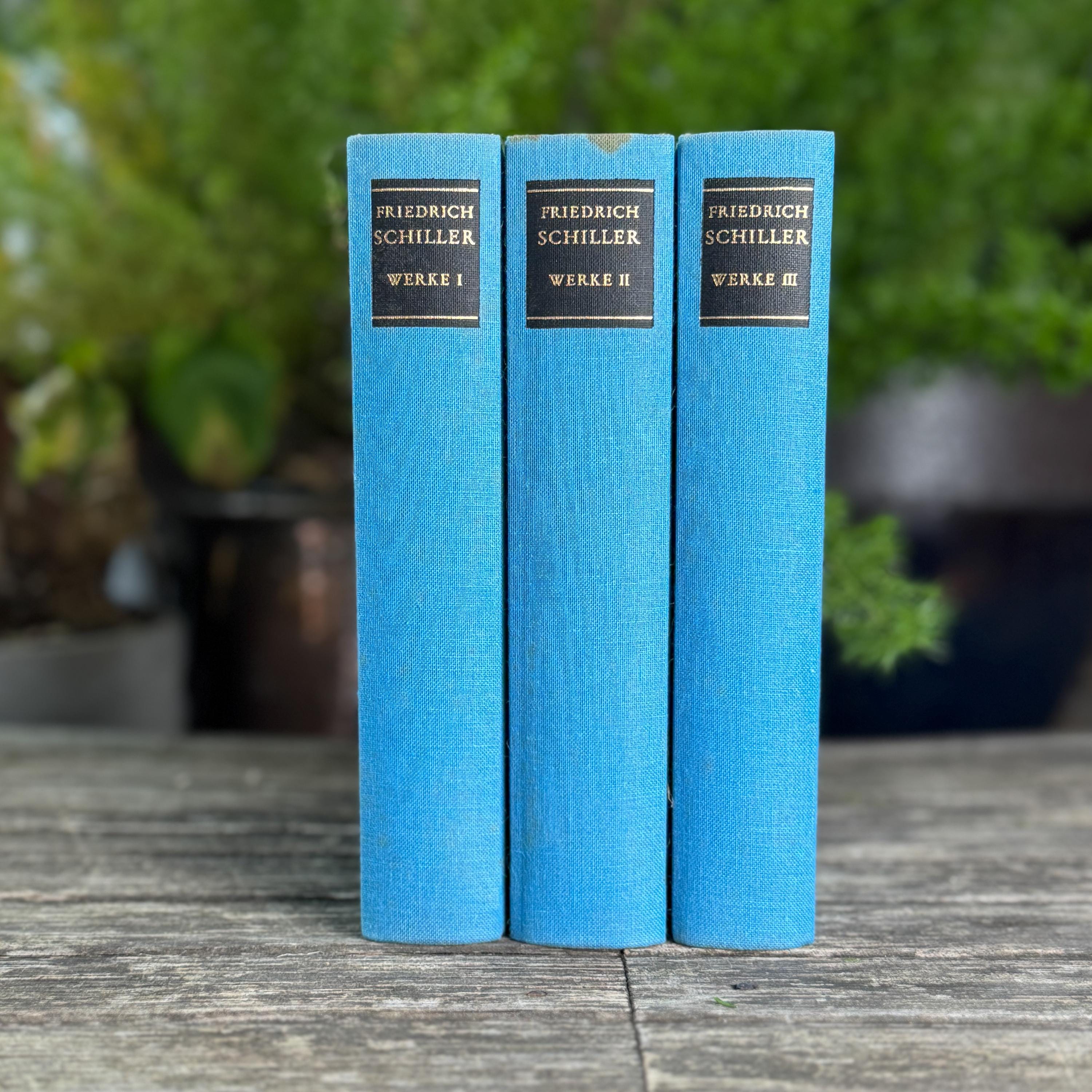 超レア洋書 #3 1803-1817. Schellings Werke. German Vintage Schiller's Works, 3-volume Set, 1981 - Etsy