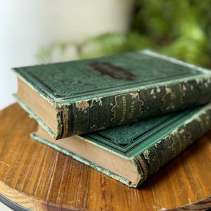 antique-ornate-green-german-shakespeare-book-set-for-display-etsy