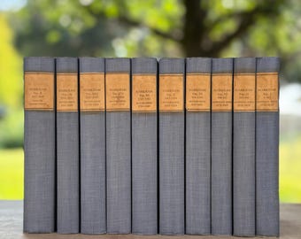 Edwin Markham Livro de Poesia, Conjunto de Dez Volumes, Edição Limitada Autografada, 1932