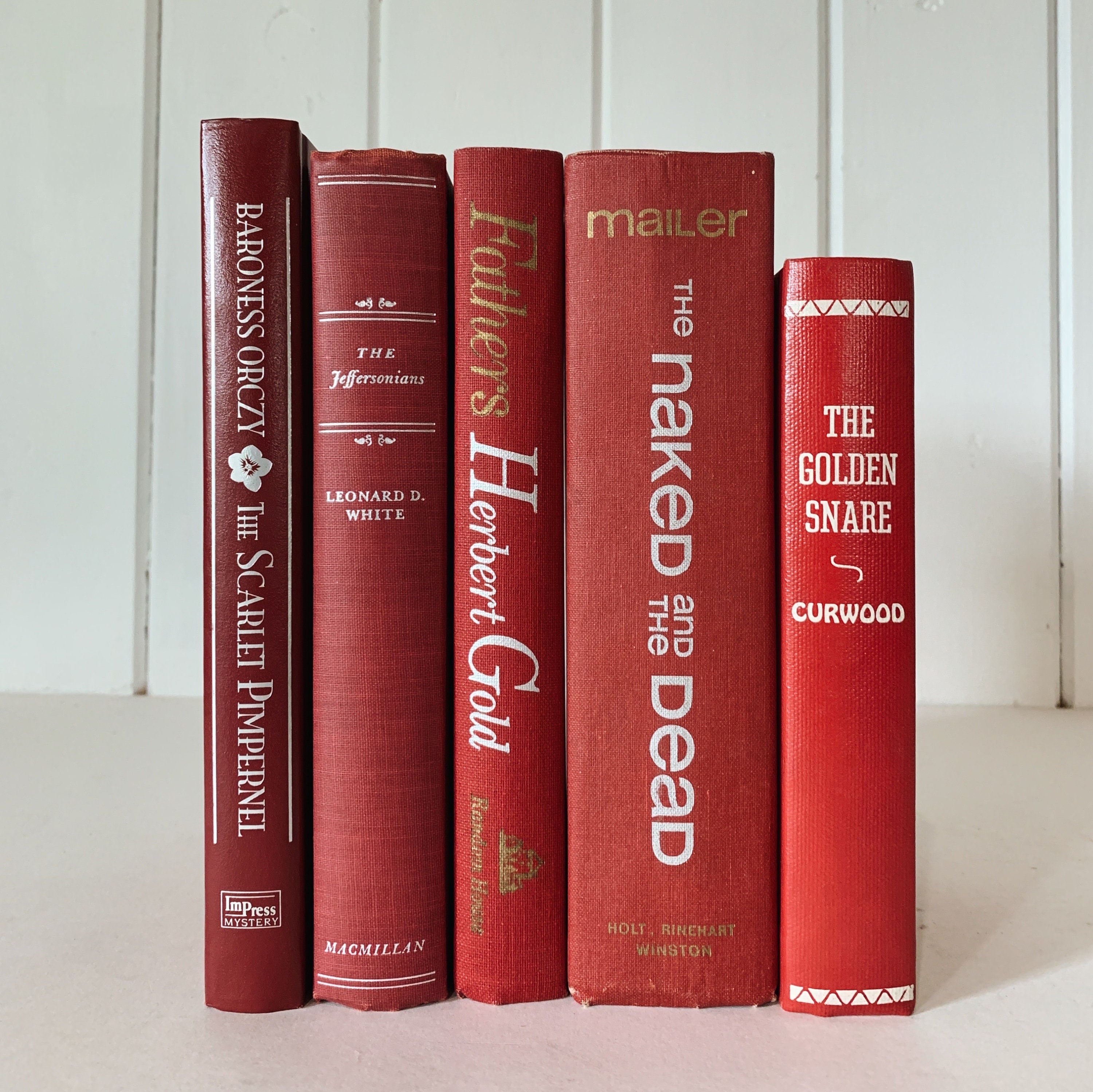 Vintage Books/50cm Set 【RED】洋書 古書 アンティーク il_fullxfull.4939740403_9x7y.jpg
