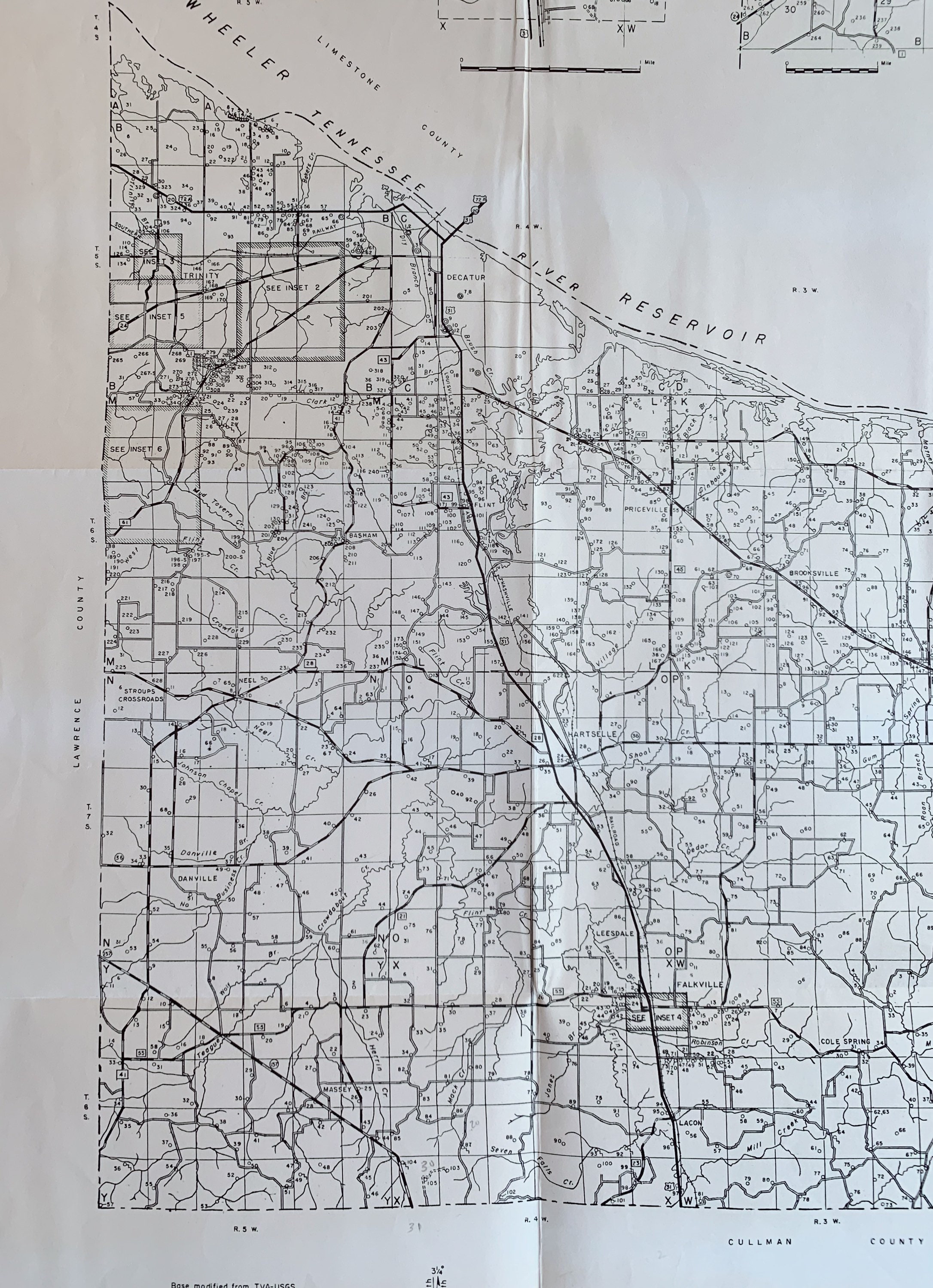 Vintage Map of County Alabama 1958 Geological Map Etsy
