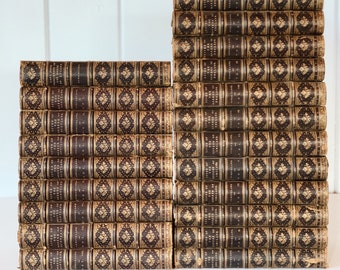 Agnes Strickland: Lives of Queens, England & Scotland, 1800s Leather Books