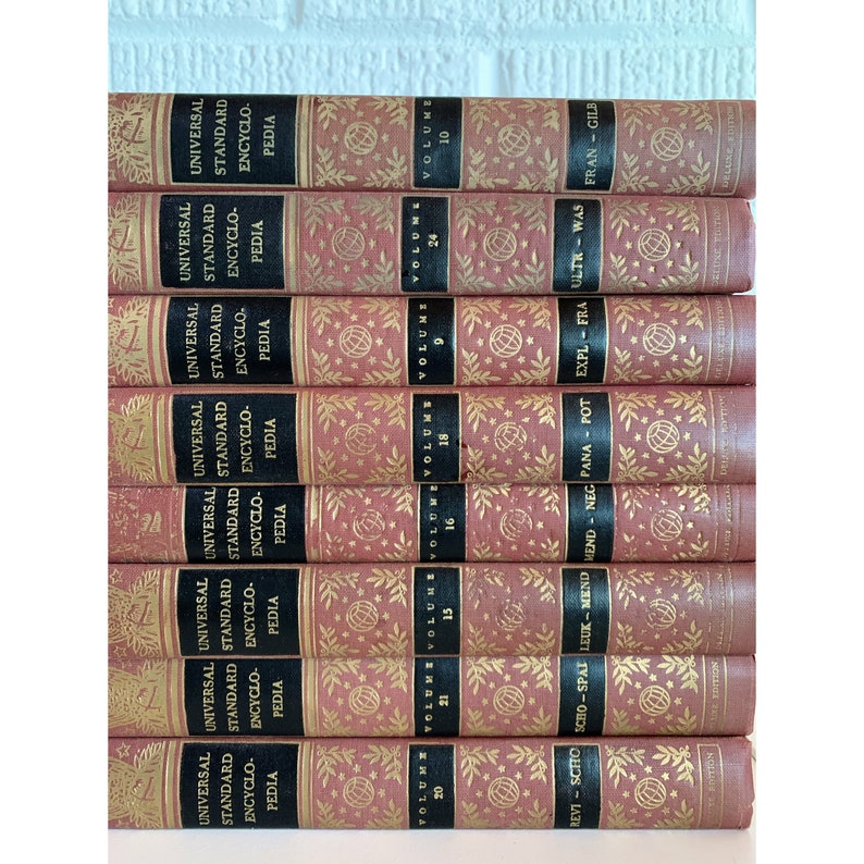 The Cheap mail order sales famous Universal Standard Encyclopedia Set 1956 Mid Modern Century