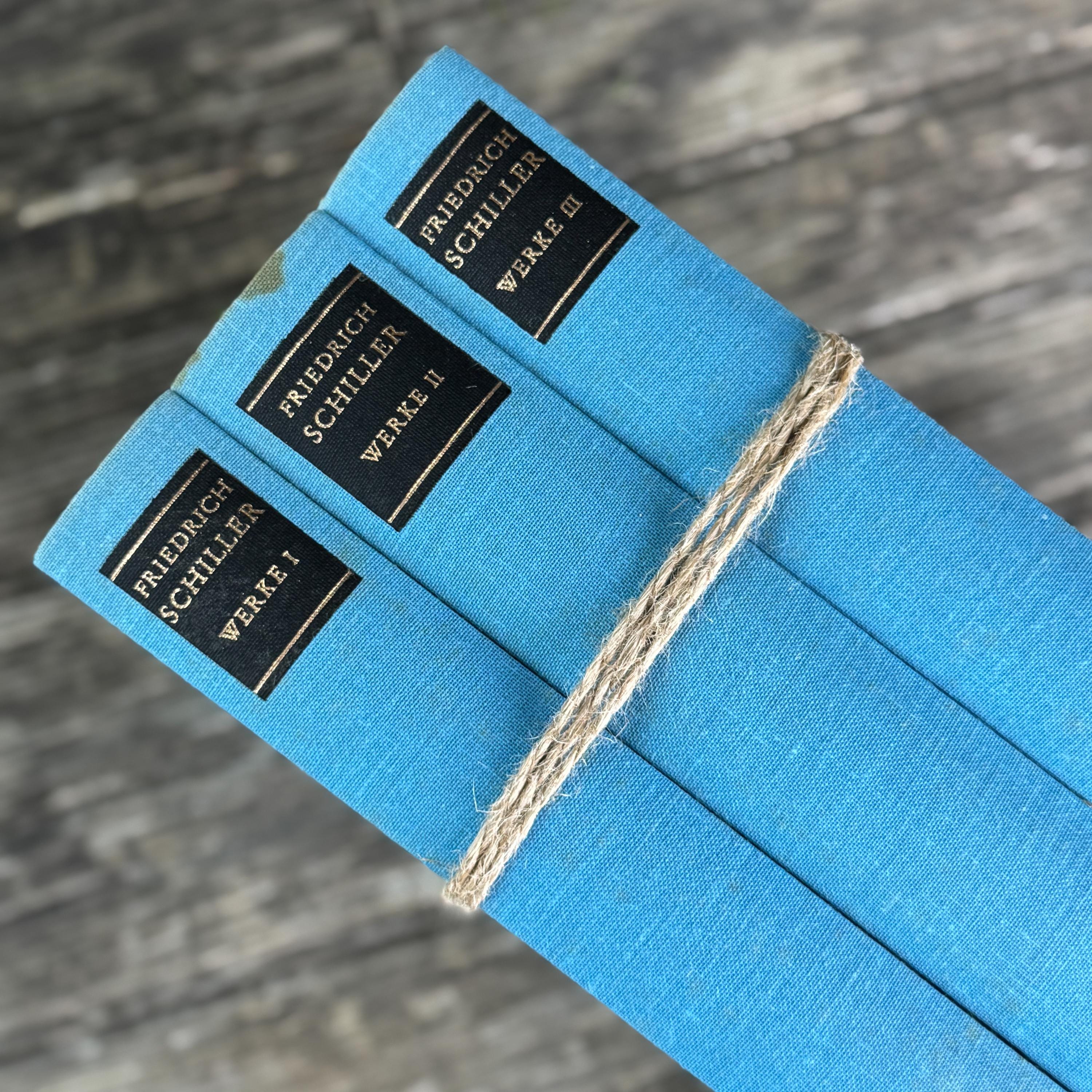 超レア洋書 #3 1803-1817. Schellings Werke. German Vintage Schiller's Works, 3-volume Set, 1981 - Etsy