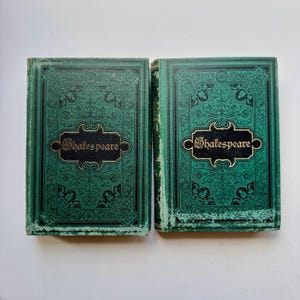antique-ornate-green-german-shakespeare-book-set-for-display-etsy