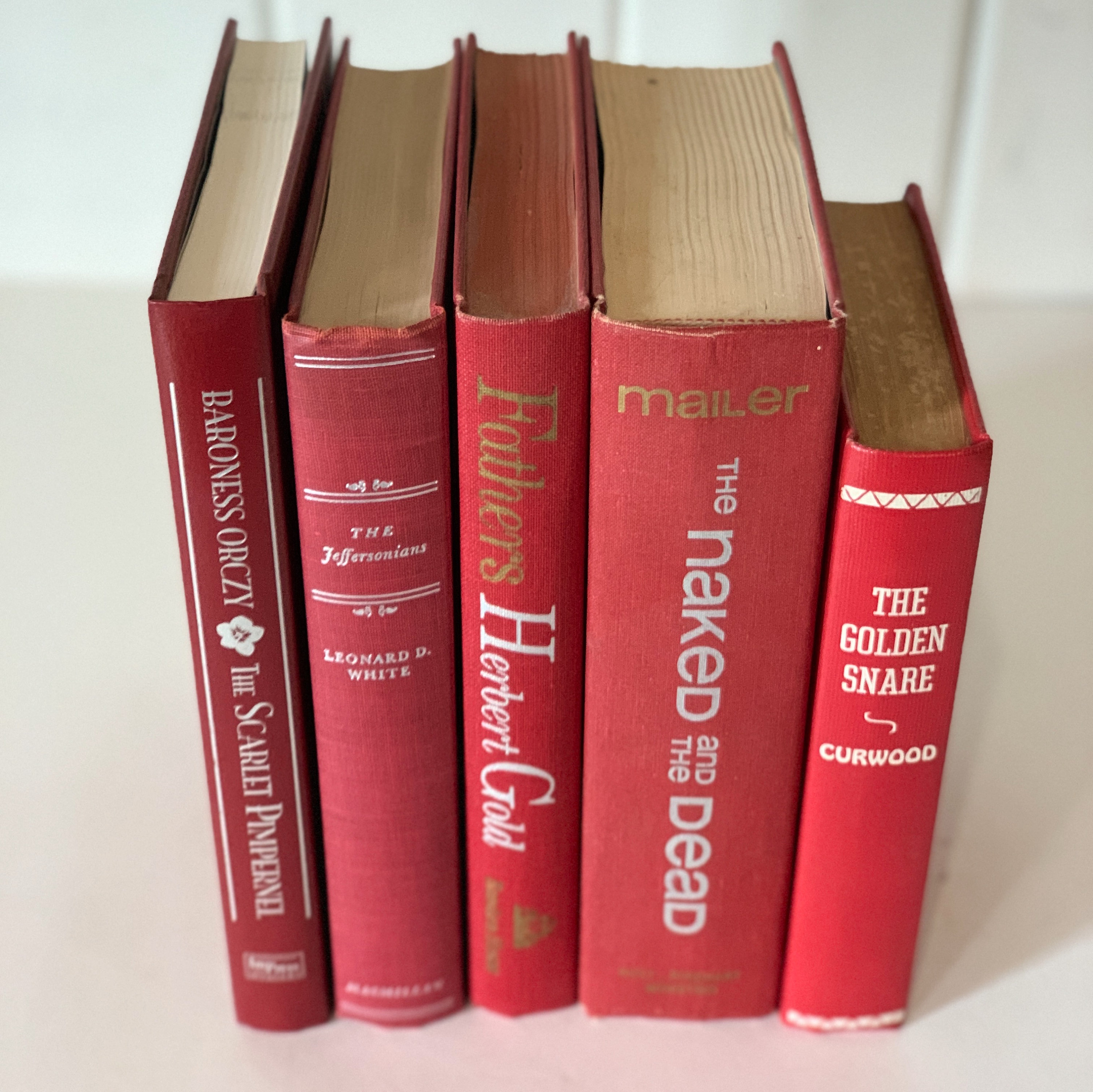 Vintage Books/50cm Set 【RED】洋書　古書　アンティーク Vintage Books/50cm Set 【RED】洋書 古書 アンティーク
