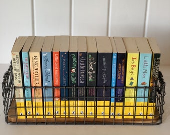 Libros clásicos de bolsillo para niños de Puffin Classics, paquete de libros amarillos para decorar estanterías