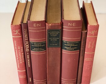 Vintage Books/50cm Set 【RED】洋書　古書　アンティーク il_fullxfull.4939688789_sa7l.jpg