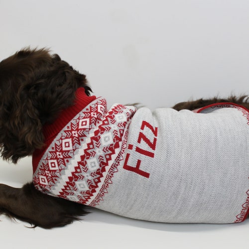 Personalized Pet Scarf Custom Name Knit Dog Scarf Dogs Neck Etsy