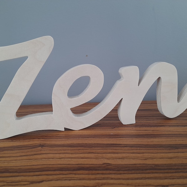 Zen, mot à poser sur un meuble, décoration d' intérieur.