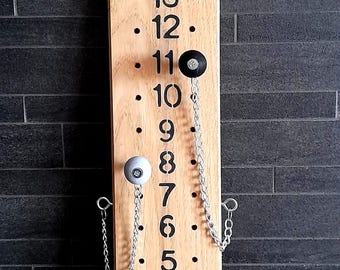 Point counter for pétanque. Solid oak board. French handcrafted creation.